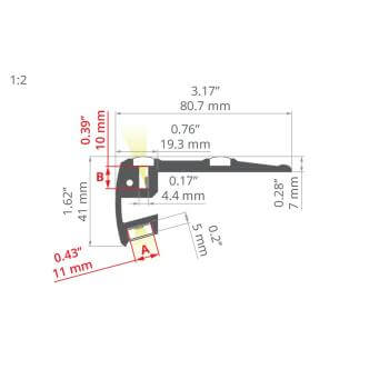 LED-Alu Profil STEP